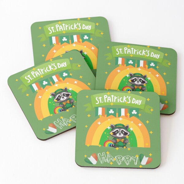 Item preview, Happy St Patricks Day - Funny Patrick's Day Lucky Raccoon designed and sold by Raccoon's World.