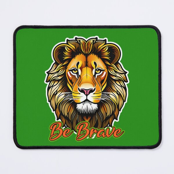Item preview, A Majestic Lion - Be Brave Quote designed and sold by TheArtOfPat.