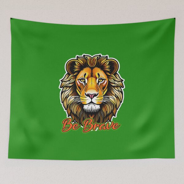 Item preview, A Majestic Lion - Be Brave Quote designed and sold by TheArtOfPat.