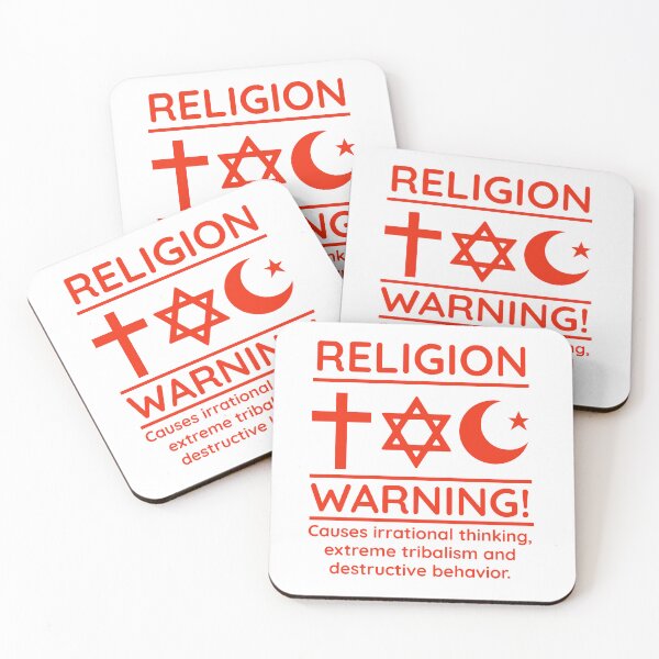 Item preview, Warning about religion  designed and sold by Rachel the Artist .