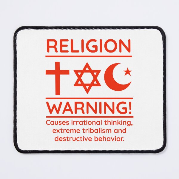 Item preview, Warning about religion  designed and sold by Rachel the Artist .