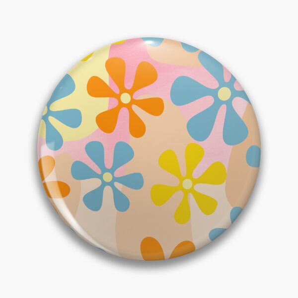 Item preview, retro 60s 70s vibe, pastel aesthetic, midcentury, floral, maximalist design designed and sold by Letsgo-Sibylle.