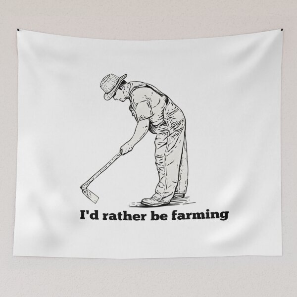 Item preview, I'd rather be farming logo  designed and sold by Creative-zone06.