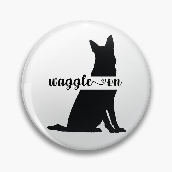 Item preview, German Shepherd Waggle On designed and sold by Whackadoodletee.
