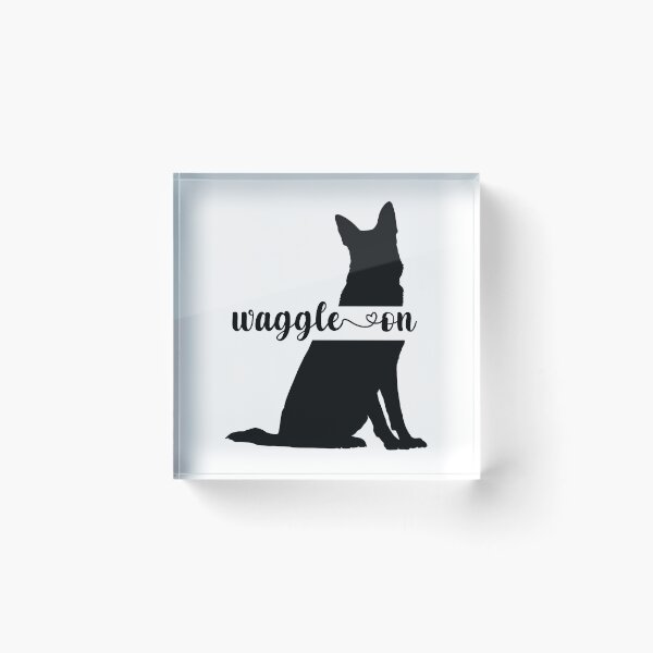 Item preview, German Shepherd Waggle On designed and sold by Whackadoodletee.