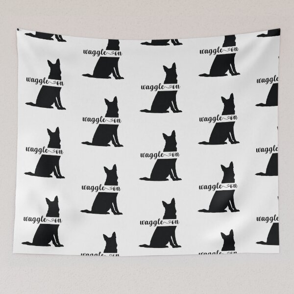 Item preview, German Shepherd Waggle On designed and sold by Whackadoodletee.