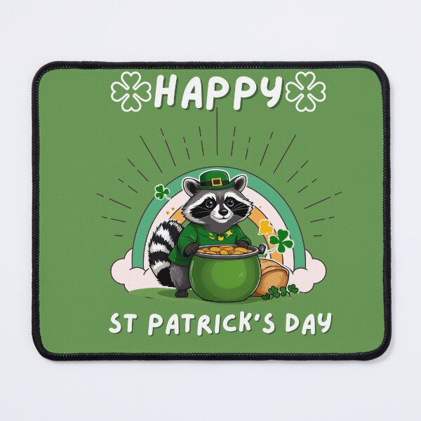 Item preview, Happy St Patricks Day - Funny Patrick's Day Lucky Raccoon designed and sold by Raccoon's World.