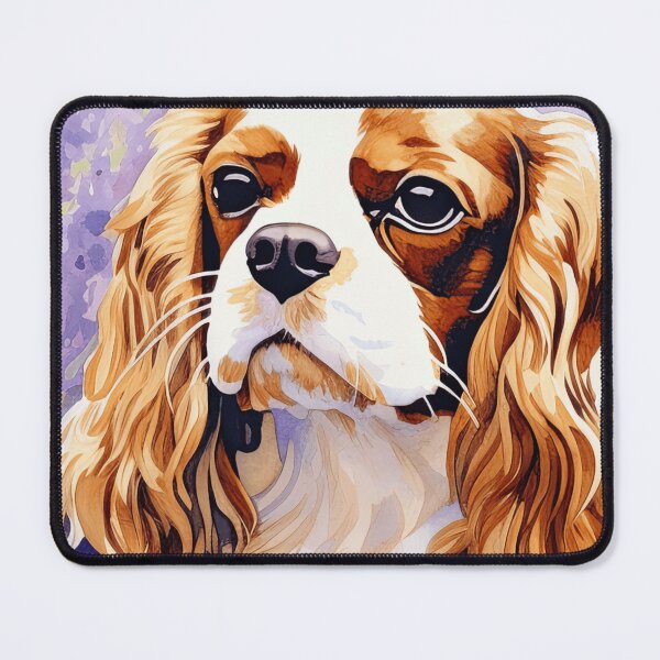 Item preview, Cavalier King Charles Spaniel Dog In Lavender Flower Field designed and sold by TheAnimalZ00.