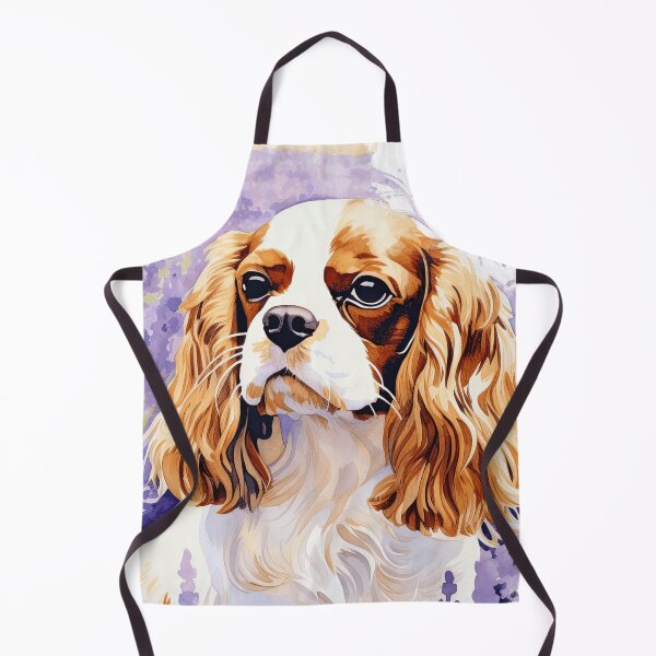 Item preview, Cavalier King Charles Spaniel Dog In Lavender Flower Field designed and sold by TheAnimalZ00.