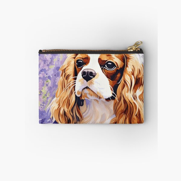 Item preview, Cavalier King Charles Spaniel Dog In Lavender Flower Field designed and sold by TheAnimalZ00.