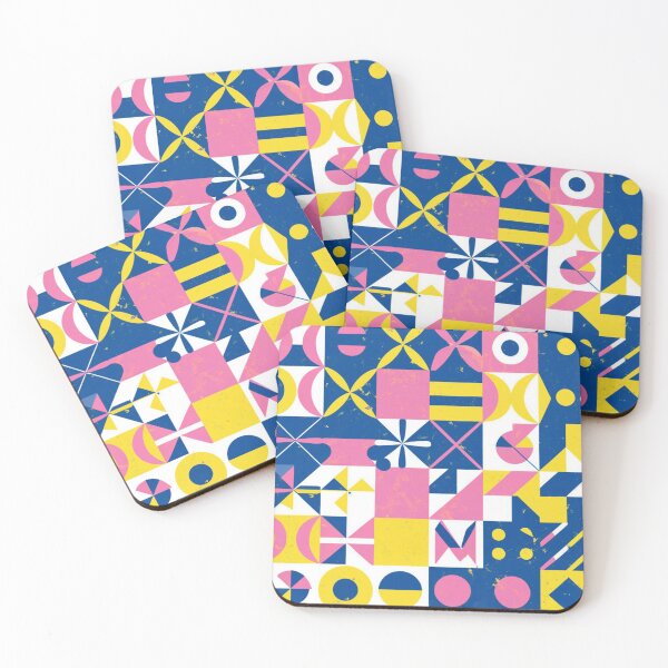 Item preview, Neon Dreams: 1980s Retro Geometric Pattern designed and sold by FemmeFlair.