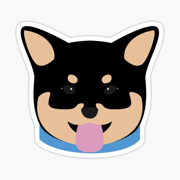 Black Shiba Inu Sticker