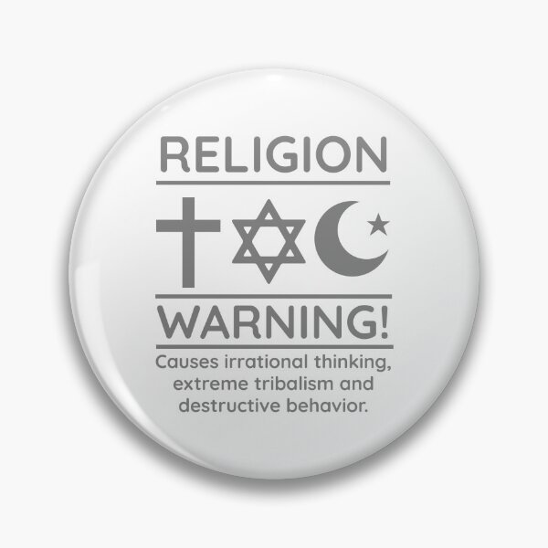 Item preview, Religion warning  designed and sold by Rachel the Artist .