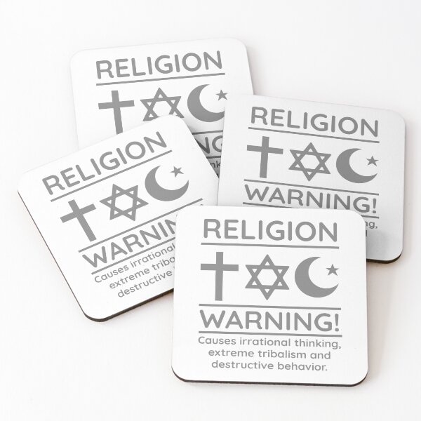 Item preview, Religion warning  designed and sold by Rachel the Artist .