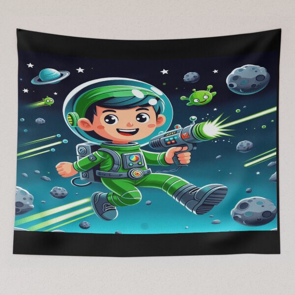 Item preview, Children's Space Fighter 1 Wall Art and Puzzle designed and sold by Cupideros.