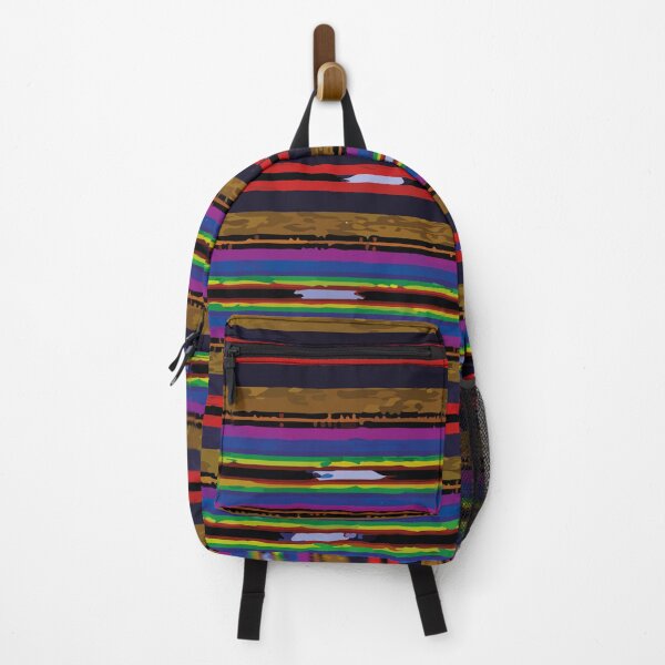 Item preview, Mexican blanket multicolor stripes poncho serape designed and sold by T-Mex.