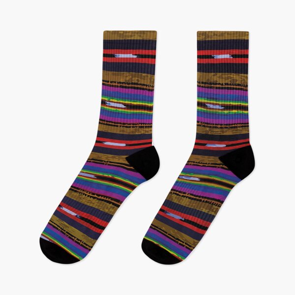Item preview, Mexican blanket multicolor stripes poncho serape designed and sold by T-Mex.