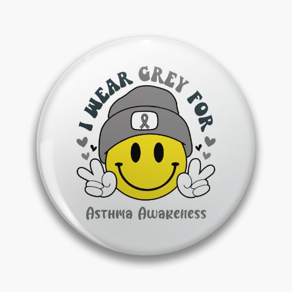 Item preview, I Wear Grey For Asthma Awareness, Asthma Awareness Month designed and sold by KatMercerr.