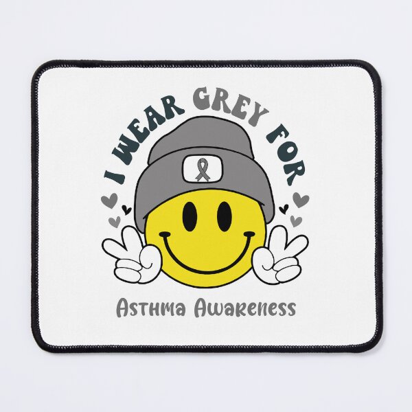 Item preview, I Wear Grey For Asthma Awareness, Asthma Awareness Month designed and sold by KatMercerr.