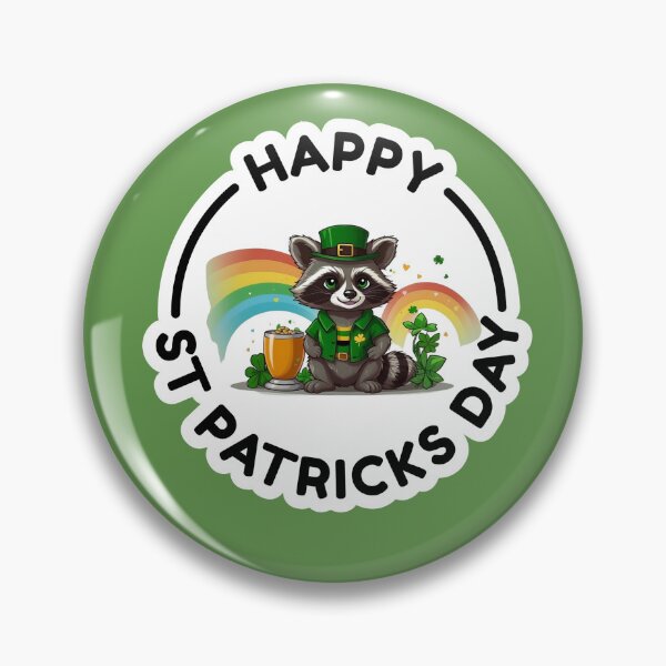Item preview, Happy St Patricks Day - Funny Patrick's Day Lucky Raccoon designed and sold by Raccoon's World.