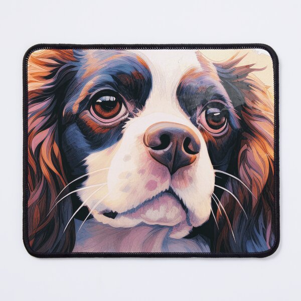 Item preview, Cavalier King Charles Spaniel with Flowers designed and sold by TheAnimalZ00.