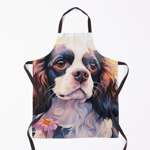 Item preview, Cavalier King Charles Spaniel with Flowers designed and sold by TheAnimalZ00.