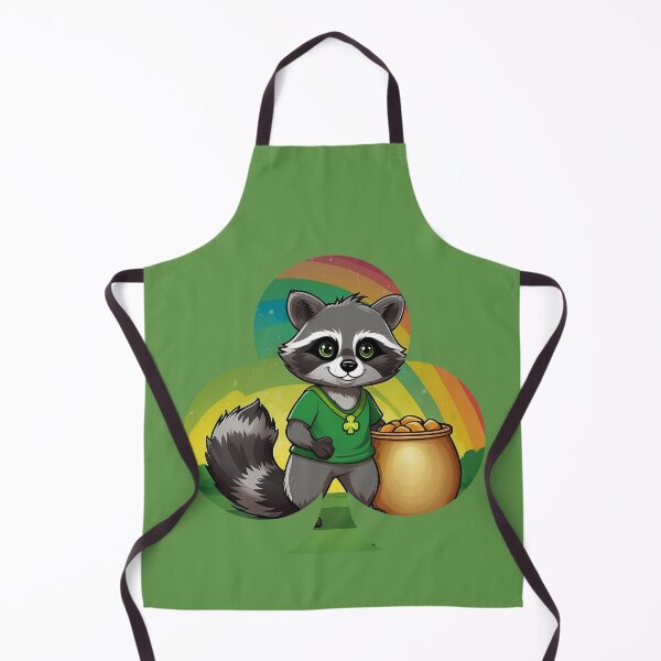 Item preview, St Patrick's Day Funny Raccoon - Rainbow Lucky Raccoon designed and sold by Raccoon's World.