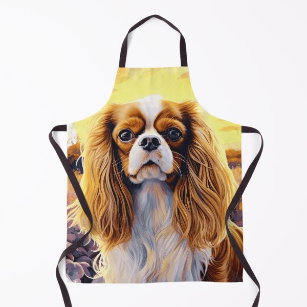 Item preview, Blenheim Cavalier King Charles Spaniel with Flowers designed and sold by TheAnimalZ00.