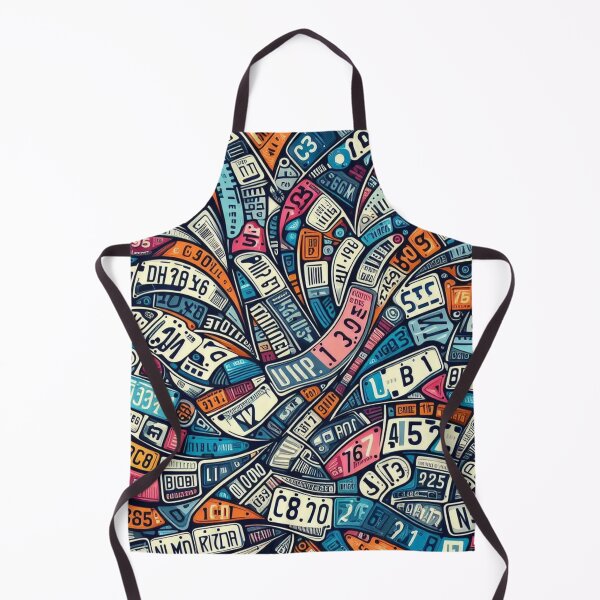 Item preview, Ride in Style: License Plate Pattern designed and sold by Rui Fernandes.
