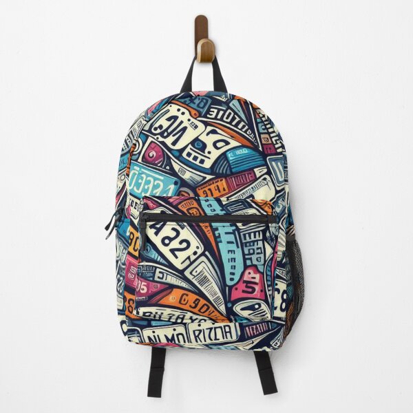 Item preview, Ride in Style: License Plate Pattern designed and sold by Rui Fernandes.
