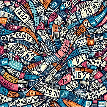 Artwork thumbnail, Ride in Style: License Plate Pattern by Rui Fernandes