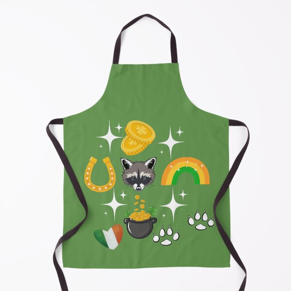Item preview, St Patrick's Day Raccoon Patern designed and sold by Raccoon's World.