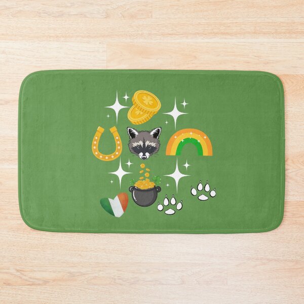 Item preview, St Patrick's Day Raccoon Patern designed and sold by Raccoon's World.