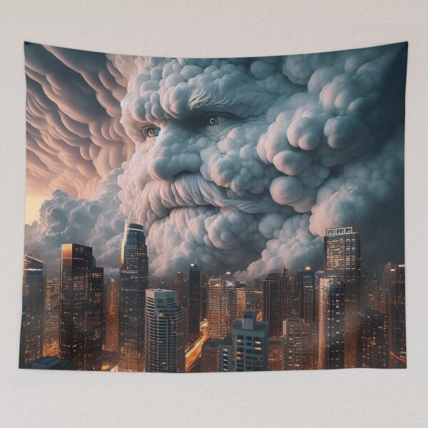 Item preview, The Benevolent Guardian: A Surreal Stormscape designed and sold by joejiing.
