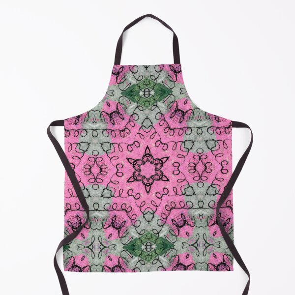Item preview, Lacy Loop Pink And Black Stars designed and sold by KeksWorkroom.