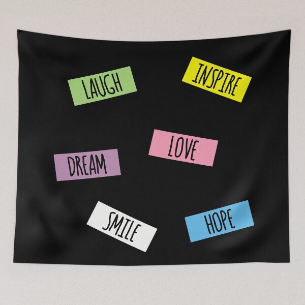 Item preview, INSPIRE. LAUGH. LOVE. HOPE. SMILE. designed and sold by BobbyG305.
