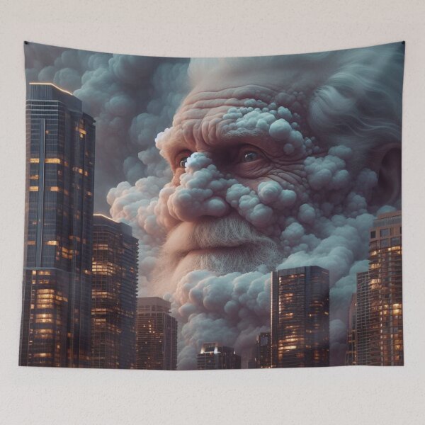 Item preview, The Benevolent Guardian: A Surreal Stormscape designed and sold by joejiing.