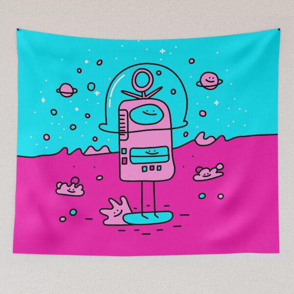Item preview, Smiling Astronaut Retro VHS Skateboarding in Space designed and sold by Porky Roebuck.