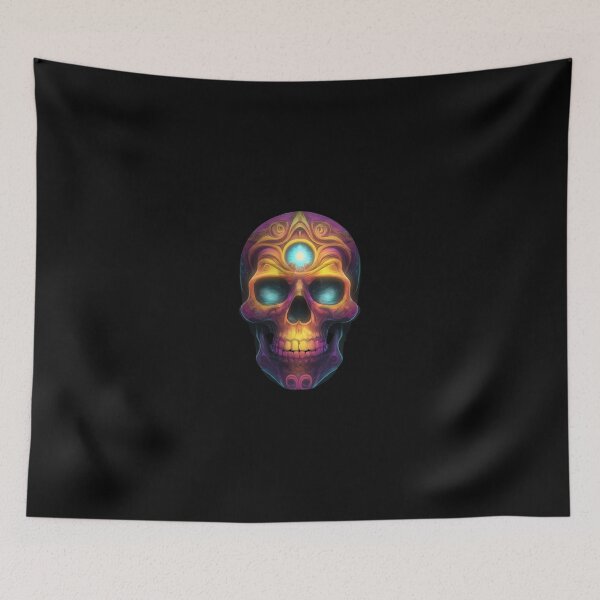 Item preview, Psychodelic Skull designed and sold by skoolsarecool.