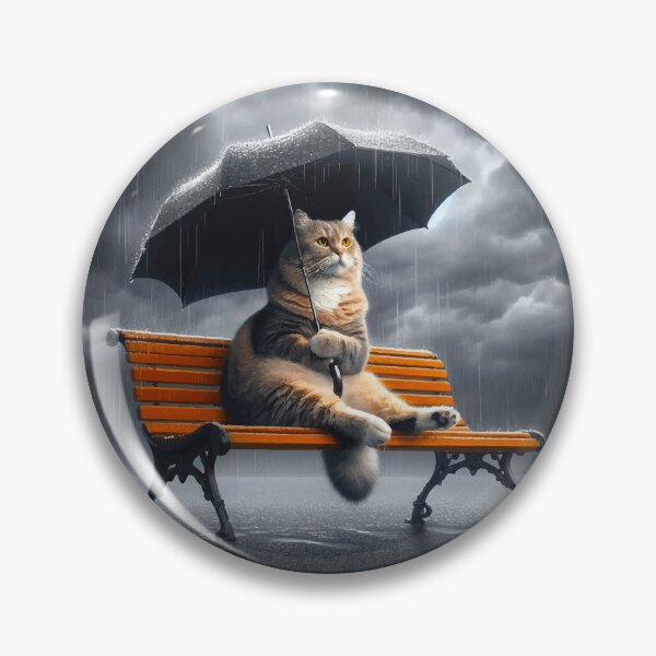 Item preview, Cat In The Rain Under Umbrella designed and sold by OCNau.