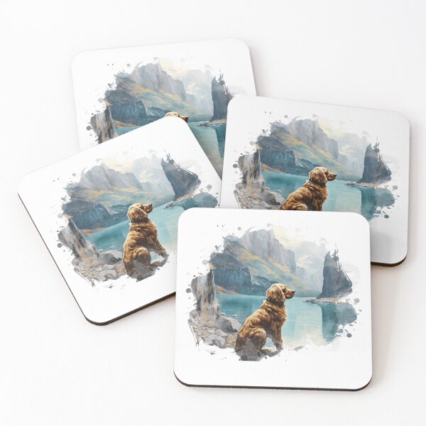 Item preview, Cocker Spaniel Mountain Illustration designed and sold by TheAnimalZ00.