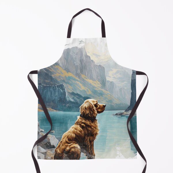 Aperçu de l'œuvre Cocker Spaniel Montagne Illustration créée et vendue par TheAnimalZ00.