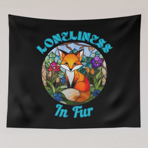 Item preview, Loneliness in Fur. fox face designed and sold by FoxVibes.