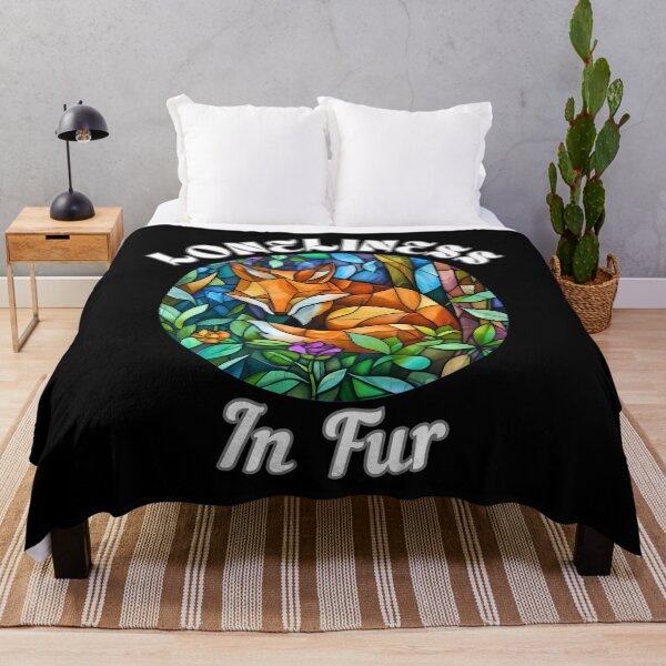 Item preview, Loneliness in Fur. fox quote designed and sold by FoxVibes.