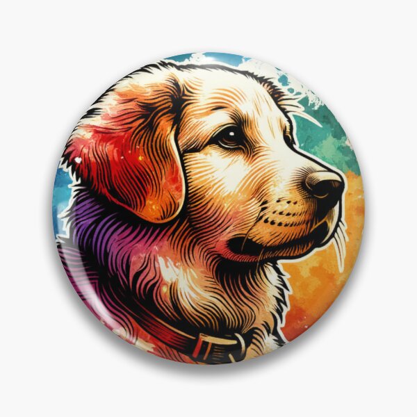 Item preview, Colorful Canine - Vibrant Dog Artwork designed and sold by Ana C Falla.