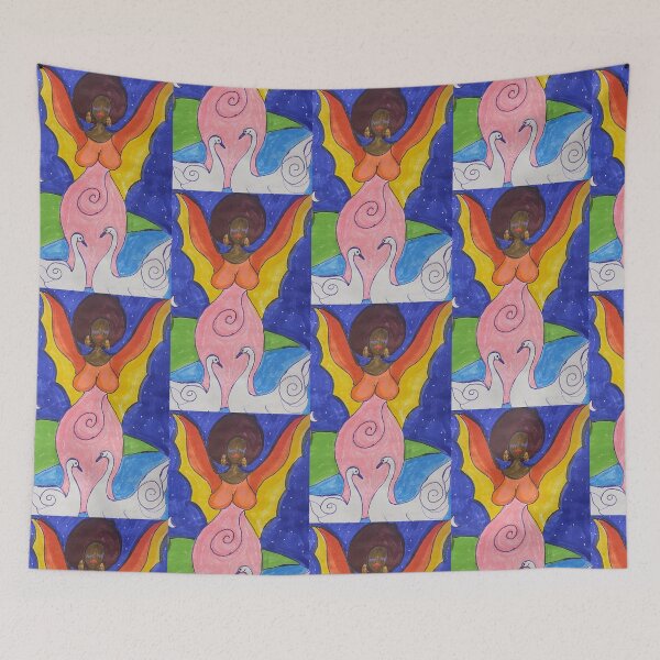 Item preview, African Goddess With Swans designed and sold by Ann Marie Olsen.
