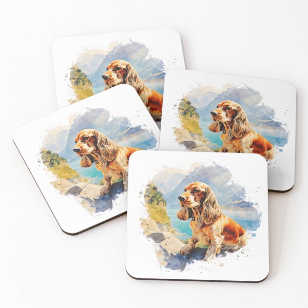 Item preview, Cute Cocker Spaniel Illustration designed and sold by TheAnimalZ00.
