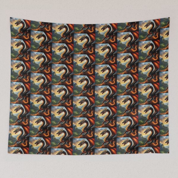 Item preview, Dragons on the hills designed and sold by Shoesnow.