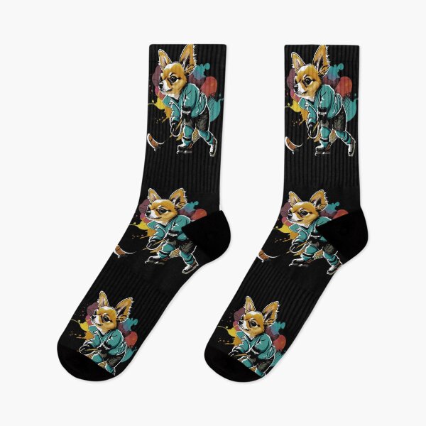 Item preview, chihuahua dog playing hockey designed and sold by Furrifico.