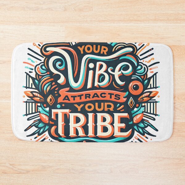 Item preview, Your vibe attracts your tribe, typography designed and sold by maxmaj.